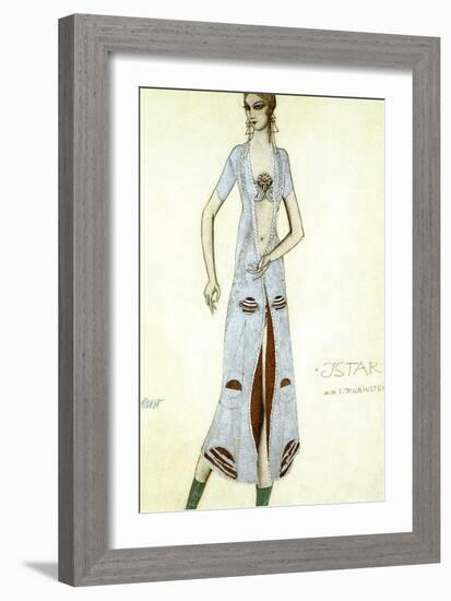 Costume Design for Ida Rubinstein as Ishtar, 1924-Leon Bakst-Framed Giclee Print