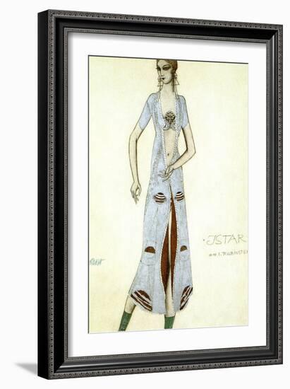 Costume Design for Ida Rubinstein as Ishtar, 1924-Leon Bakst-Framed Giclee Print