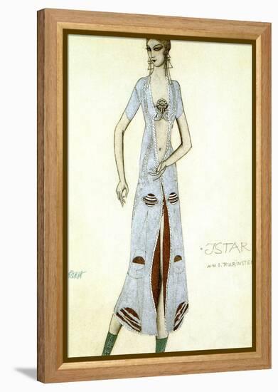 Costume Design for Ida Rubinstein as Ishtar, 1924-Leon Bakst-Framed Premier Image Canvas