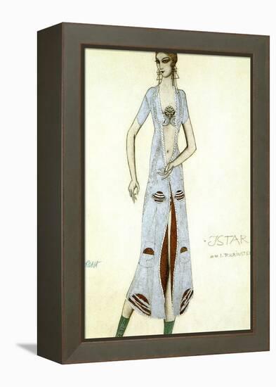 Costume Design for Ida Rubinstein as Ishtar, 1924-Leon Bakst-Framed Premier Image Canvas