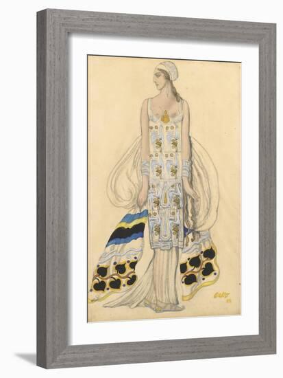 Costume Design for Ida Rubinstein in the Drama Phaedra (Phèdr) by Jean Racine-Léon Bakst-Framed Giclee Print