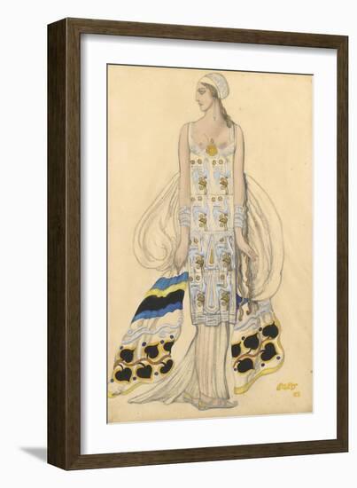 Costume Design for Ida Rubinstein in the Drama Phaedra (Phèdr) by Jean Racine-Léon Bakst-Framed Giclee Print