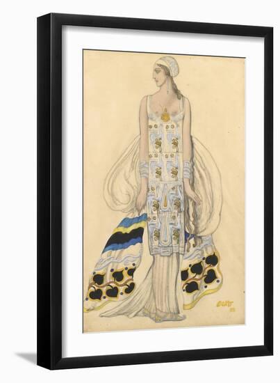 Costume Design for Ida Rubinstein in the Drama Phaedra (Phèdr) by Jean Racine-Léon Bakst-Framed Giclee Print
