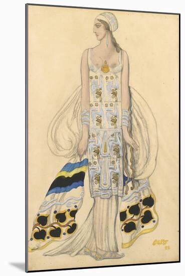 Costume Design for Ida Rubinstein in the Drama Phaedra (Phèdr) by Jean Racine-Léon Bakst-Mounted Giclee Print