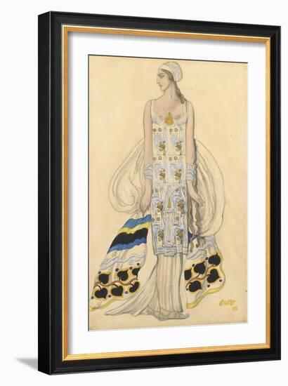 Costume Design for Ida Rubinstein in the Drama Phaedra (Phèdr) by Jean Racine-Léon Bakst-Framed Giclee Print