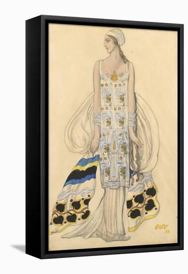 Costume Design for Ida Rubinstein in the Drama Phaedra (Phèdr) by Jean Racine-Léon Bakst-Framed Premier Image Canvas