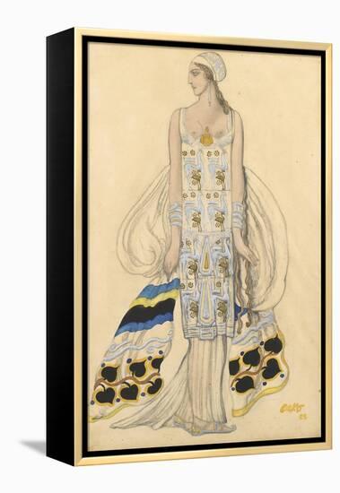 Costume Design for Ida Rubinstein in the Drama Phaedra (Phèdr) by Jean Racine-Léon Bakst-Framed Premier Image Canvas