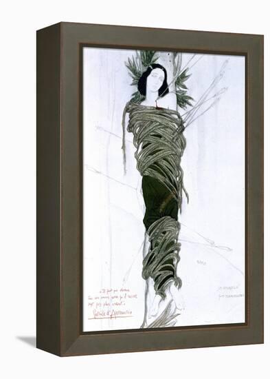 Costume Design for Italian Writer Gabriele D'Annunzio's Drama the Martyrdom of St Sebastian, 1911-Leon Bakst-Framed Premier Image Canvas