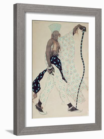 Costume Design for 'Le Pelerin' : Blue God, 1912-Leon Bakst-Framed Giclee Print