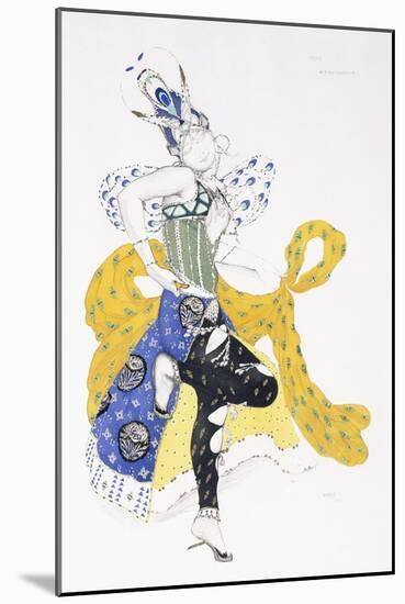 Costume Design for Madame Trouchanova in 'La Peri'-Leon Bakst-Mounted Giclee Print