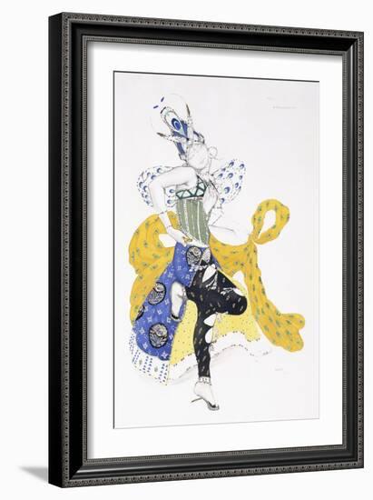 Costume Design for Madame Trouchanova in 'La Peri'-Leon Bakst-Framed Giclee Print