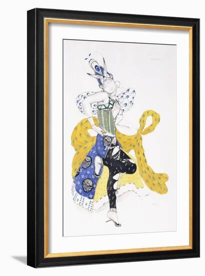 Costume Design for Madame Trouchanova in 'La Peri'-Leon Bakst-Framed Giclee Print