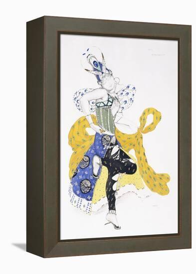 Costume Design for Madame Trouchanova in 'La Peri'-Leon Bakst-Framed Premier Image Canvas