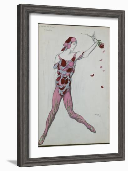 Costume Design for Nijinksy from 'Le Spectre de La Rose', 1911-Leon Bakst-Framed Giclee Print