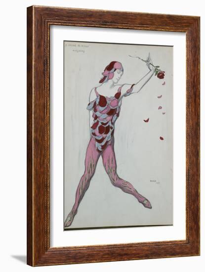 Costume Design for Nijinksy from 'Le Spectre de La Rose', 1911-Leon Bakst-Framed Giclee Print