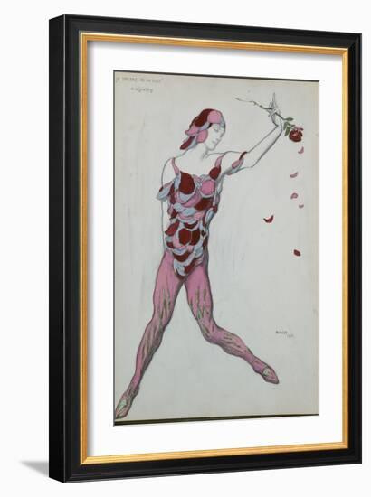 Costume Design for Nijinksy from 'Le Spectre de La Rose', 1911-Leon Bakst-Framed Giclee Print