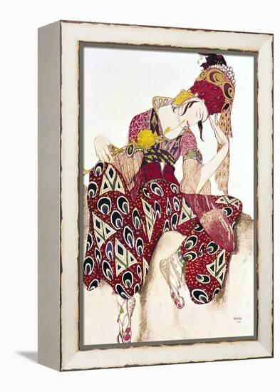 Costume Design for Nijinsky in the Ballet "La Peri" by Paul Dukas 1911-Leon Bakst-Framed Premier Image Canvas