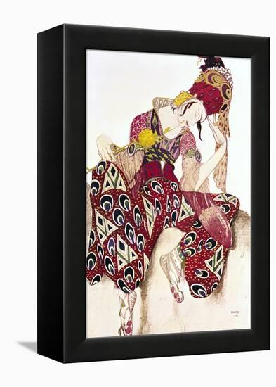 Costume Design for Nijinsky in the Ballet "La Peri" by Paul Dukas 1911-Leon Bakst-Framed Premier Image Canvas