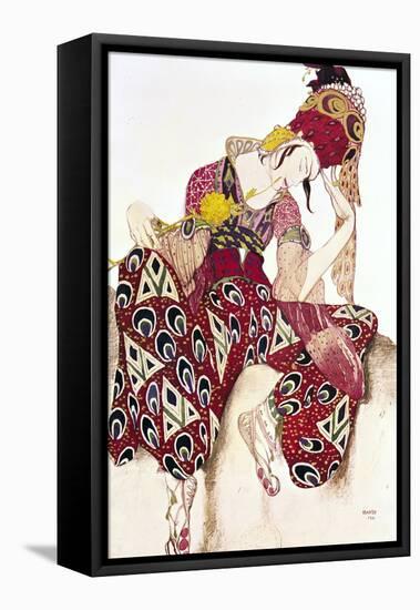 Costume Design for Nijinsky in the Ballet "La Peri" by Paul Dukas 1911-Leon Bakst-Framed Premier Image Canvas