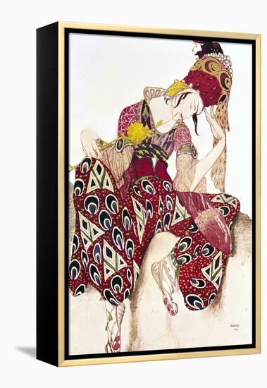 Costume Design for Nijinsky in the Ballet "La Peri" by Paul Dukas 1911-Leon Bakst-Framed Premier Image Canvas