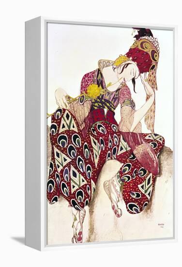 Costume Design for Nijinsky in the Ballet "La Peri" by Paul Dukas 1911-Leon Bakst-Framed Premier Image Canvas