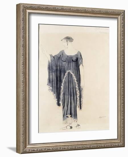 Costume Design for Oedipus at Colonnus- Antigone-Leon Bakst-Framed Giclee Print