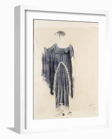 Costume Design for Oedipus at Colonnus- Antigone-Leon Bakst-Framed Giclee Print