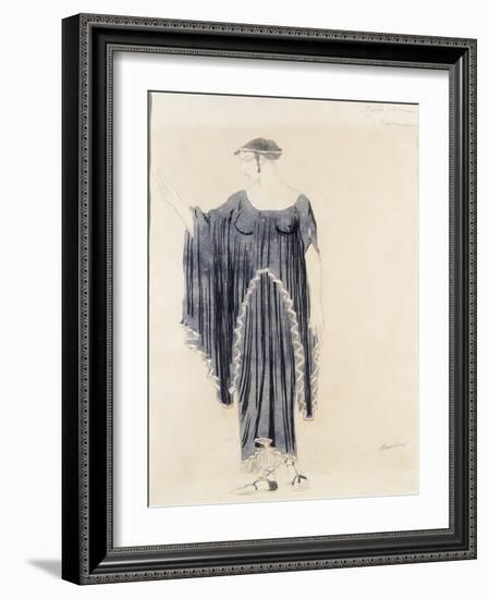 Costume Design for Oedipus at Colonnus- Antigone-Leon Bakst-Framed Giclee Print