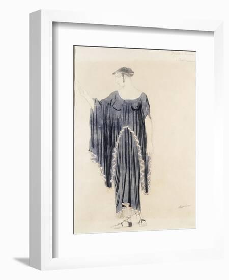 Costume Design for Oedipus at Colonnus- Antigone-Leon Bakst-Framed Giclee Print