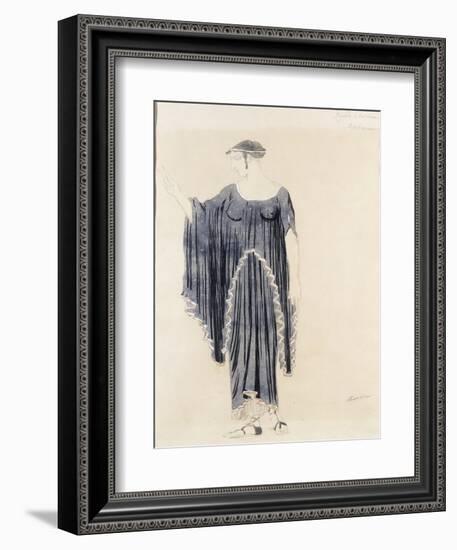 Costume Design for Oedipus at Colonnus- Antigone-Leon Bakst-Framed Giclee Print