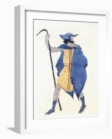 Costume Design for Oedipus at Colonnus- the Stranger-Leon Bakst-Framed Giclee Print