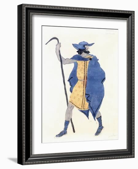 Costume Design for Oedipus at Colonnus- the Stranger-Leon Bakst-Framed Giclee Print