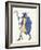 Costume Design for Oedipus at Colonnus- the Stranger-Leon Bakst-Framed Giclee Print