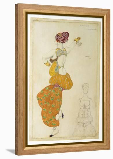 Costume Design for One of the Three Odalisques for 'Scheherazade', 1910-Leon Bakst-Framed Premier Image Canvas