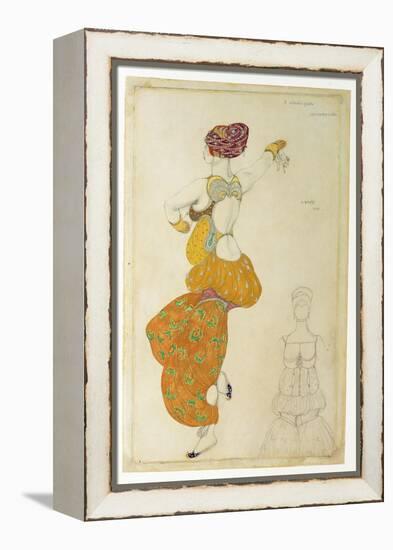 Costume Design for One of the Three Odalisques for 'Scheherazade', 1910-Leon Bakst-Framed Premier Image Canvas