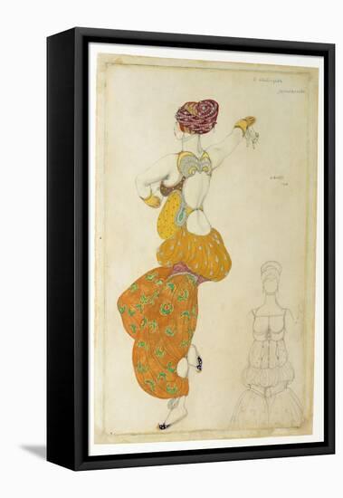 Costume Design for One of the Three Odalisques for 'Scheherazade', 1910-Leon Bakst-Framed Premier Image Canvas
