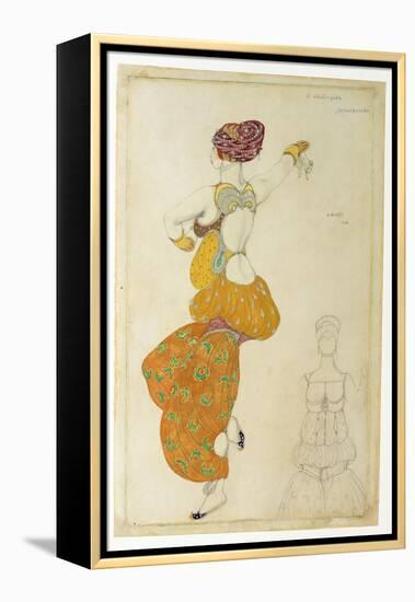 Costume Design for One of the Three Odalisques for 'Scheherazade', 1910-Leon Bakst-Framed Premier Image Canvas