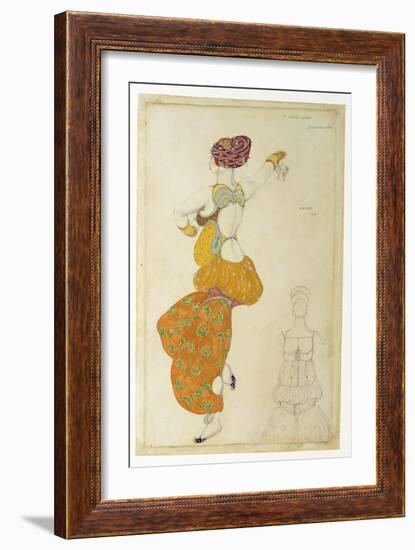 Costume Design for One of the Three Odalisques for 'Scheherazade', 1910-Leon Bakst-Framed Giclee Print