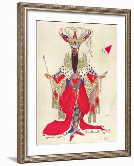 Costume Design For Potiphar in The Legend of Joseph, 1914-Leon Bakst-Framed Giclee Print