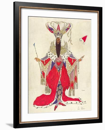 Costume Design For Potiphar in The Legend of Joseph, 1914-Leon Bakst-Framed Giclee Print