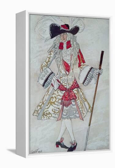 Costume Design For Prince Charming at Court, from Sleeping Beauty, 1921-Leon Bakst-Framed Premier Image Canvas