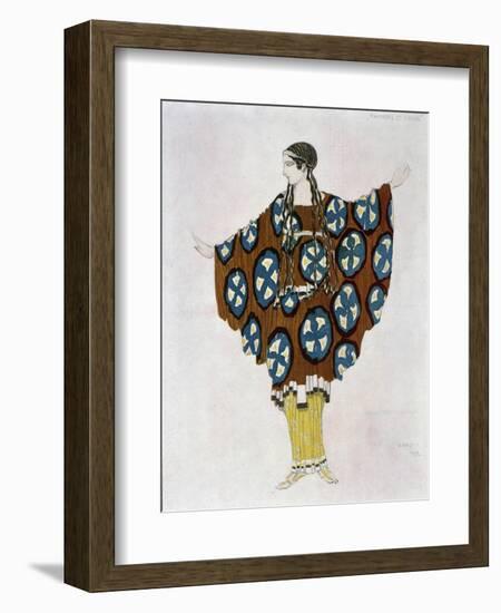 Costume Design for Ravel, from Daphnis and Chloe, C.1912-Leon Bakst-Framed Giclee Print