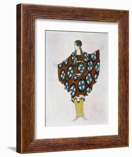 Costume Design for Ravel, from Daphnis and Chloe, C.1912-Leon Bakst-Framed Giclee Print