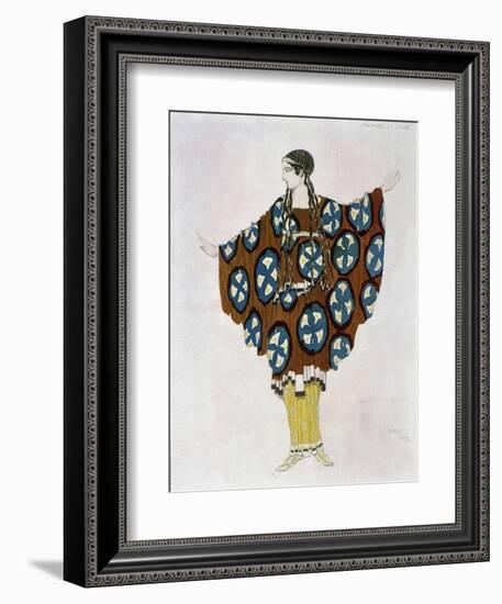 Costume Design for Ravel, from Daphnis and Chloe, C.1912-Leon Bakst-Framed Giclee Print