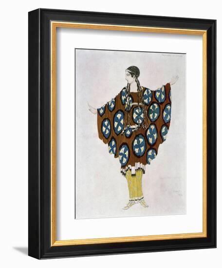 Costume Design for Ravel, from Daphnis and Chloe, C.1912-Leon Bakst-Framed Giclee Print