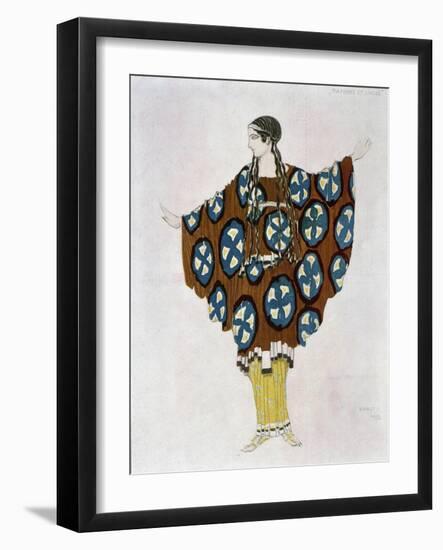 Costume Design for Ravel, from Daphnis and Chloe, C.1912-Leon Bakst-Framed Giclee Print