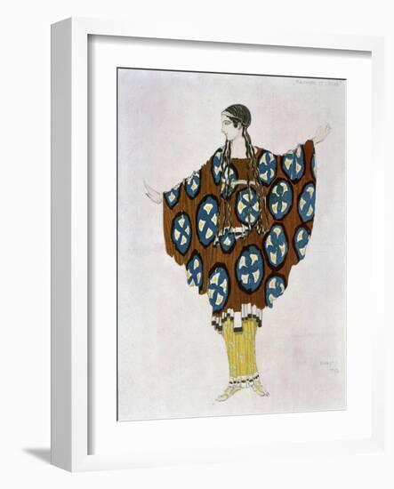 Costume Design for Ravel, from Daphnis and Chloe, C.1912-Leon Bakst-Framed Giclee Print