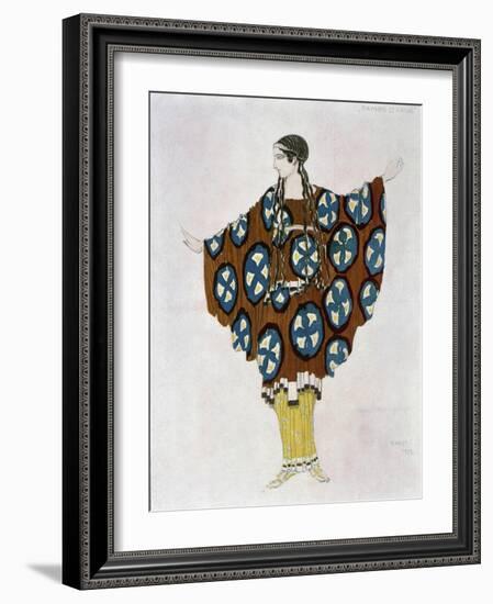 Costume Design for Ravel, from Daphnis and Chloe, C.1912-Leon Bakst-Framed Giclee Print