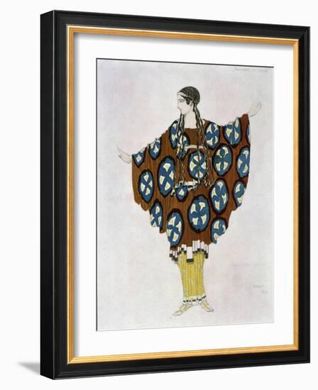 Costume Design for Ravel, from Daphnis and Chloe, C.1912-Leon Bakst-Framed Giclee Print