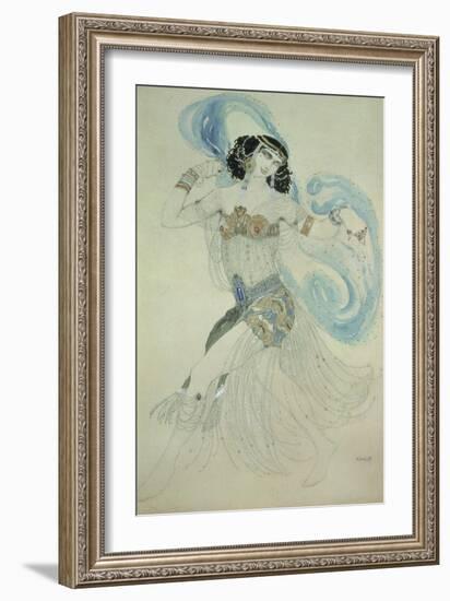 Costume Design for Salome in "Dance of the Seven Veils," 1908-Leon Bakst-Framed Giclee Print